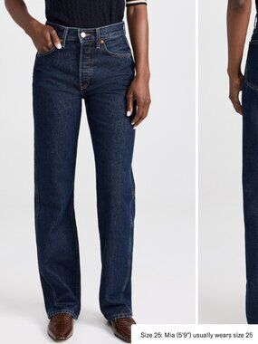 Re/Done 90s High Rise Loose Jean Heritage Rinse Size 26